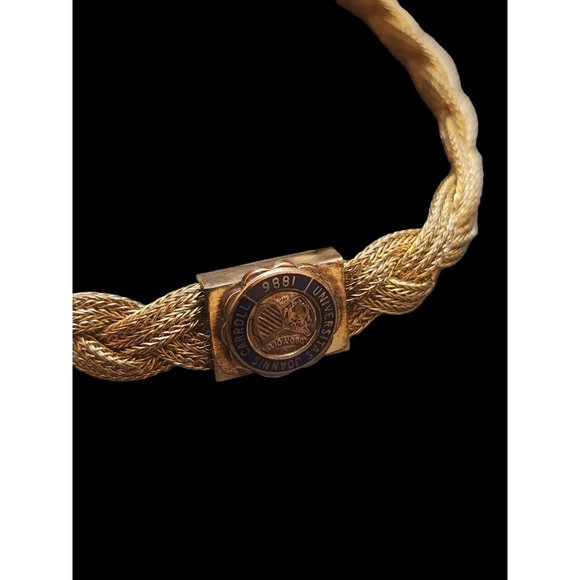 Durocharm NYC 10k Gold Filled 1886 Universitas Joannis Carroll Tassel Bracelet - Picture 2 of 4